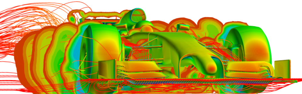 Working with a leading Formula One team Faurecia Creo has developed efficient and accurate simulation strategies for large scale CFD on complex configurations.